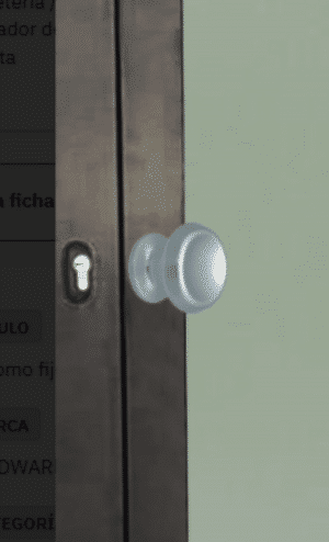 Bouton fixe, Lot de 6,de tirage de porte, D:60 mm, en aluminium, Argent poli, avec système de fixation rapide et antivol, breveté. - immagine 6