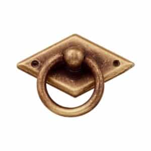 POIGNÉE ANNEAU 48MM BRONZE MAT, LOT DE 24