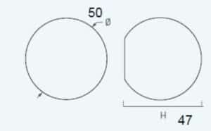 BOUTON BOULE 50MM BOIS LAQUÉ SABLE, LOT DE 24 - immagine 2