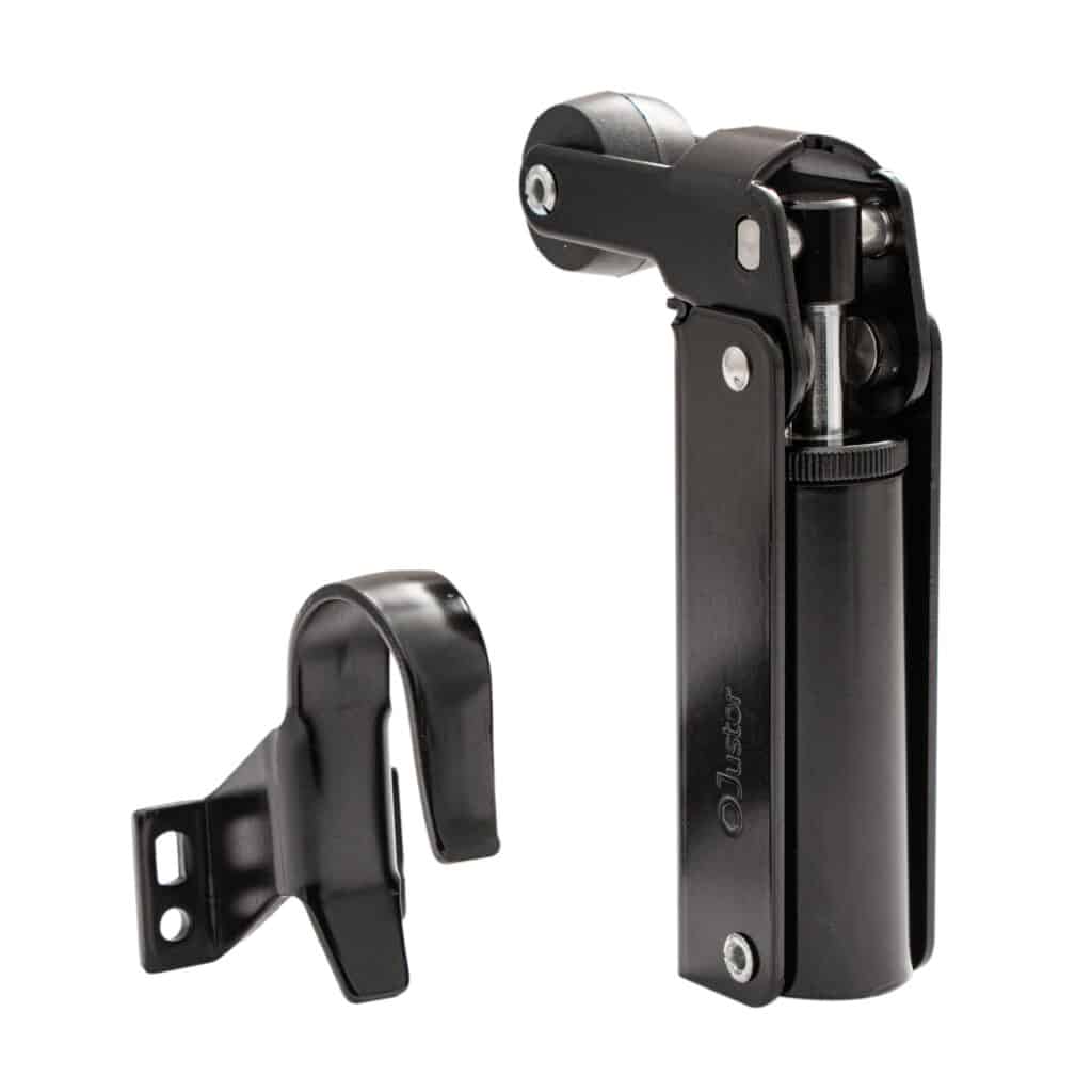 Frein de rétention force 30 N en aluminium Noir pour porte jusqu’à 15 KG