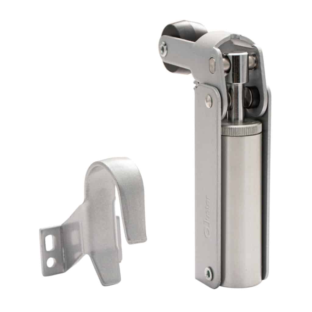 Frein de rétention force 30 N en aluminium Argent pour porte jusqu’à 15 KG