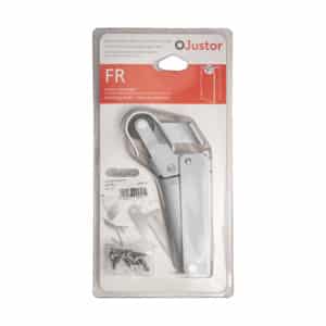 Frein de rétention force 80 N en aluminium anodisé argent, pour porte jusqu’à 80 KG. - Imagen 4