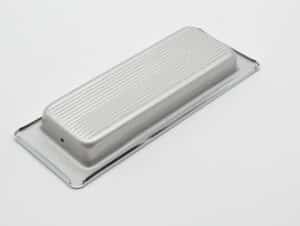 Poignée cuvette rectangulaire de meuble en zamac 115x42 mm CHROME ET ARGENT - Image 4