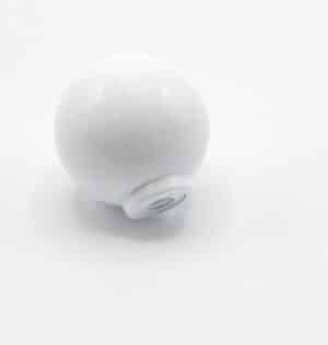 Bouton de meuble en résine polidur Haute resistance D 34 mm Blanc - Image 2