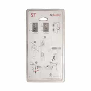 Charnière simple action à ressort, 150X40 mm, en acier inox 304 satinée posée totalement en applique – Image 5