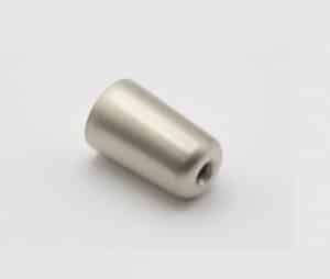 Bouton de meuble en zamac D 15 mm NICKELÉ BROSSÉ - immagine 2