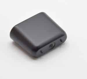 Bouton de meuble en zamac 34x14 mm NOIR MAT - immagine 3