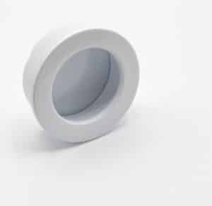 Poignée cuvette ronde de meuble en zamac  D 40 mm BLANC Lot de 10 - Imagen 2