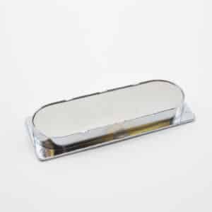 Poignée cuvette rectangulaire de meuble en zamac 113x42 mm CHROMÉ BRILLANTLot de 4 - Image 3