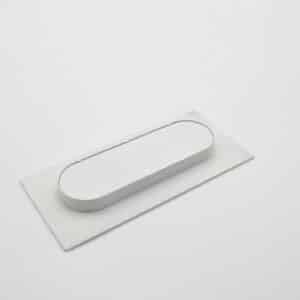 Poignée cuvette rectangulaire de meuble en zamac 155x73 mm BLANC MATLot de 4 – Image 4