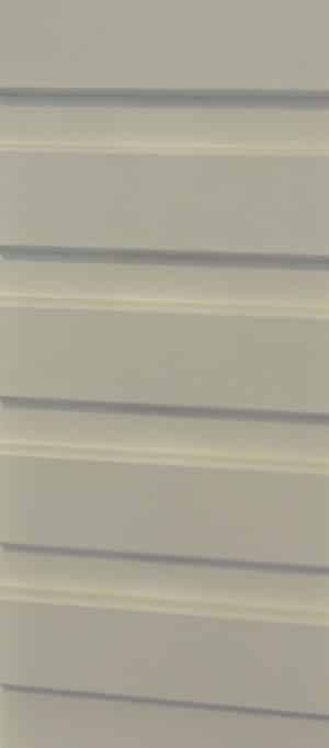 Panneau mural 3D en MDF massif Gris mat de 2760 mm X 750 mm MIDDLE WAVY  – Image 2