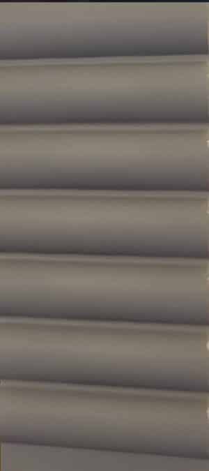 Panneau mural 3D en MDF massif Gris perle mat de 2760 mm X 750 mm SMOOTH WAVY  – Image 2