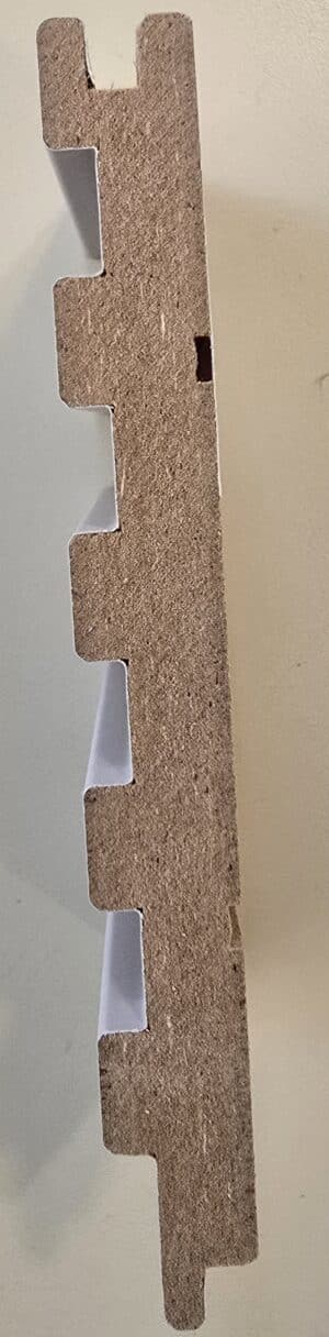 Panneau mural 3D en MDF massif Chene naturel mat de 2760 mm X 495 mm MICRO WAVY  – Image 6