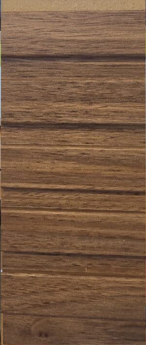 Panneau mural 3D en MDF massif Noyer satiné de 2760 mm X 750 mm MIDDLE WAVY  – Image 2