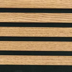 Panneau mural 3D en MDF massif Chene et noir satiné de 2760 mm X 750 mm MIDDLE WAVY  – Image 3