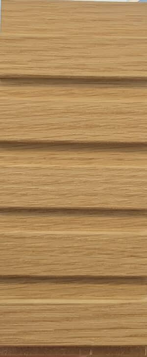 Panneau mural 3D en MDF massif Chene moyen satiné de 2760 mm X 750 mm MIDDLE WAVY  – Image 2