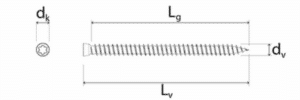 Vis UFI acier galvanisé blanc tête plate fixations menuiseries 7.5x272 pc100 – Image 3