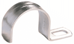 Cavalier fixe tube en acier zingué fixation simple 10-11mm Pc100