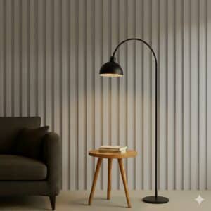 Panneau mural 3D en MDF massif Gris mat de 2760 mm X 750 mm MIDDLE WAVY 