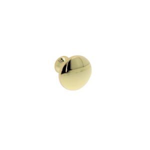 Bouton pour meubles en zamac Diamètre 28mm en laiton poli - Jaune / doré, Zamak