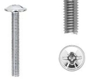 1 kit composés de 25 vis M4X30 mm zinguée Lot de 25 - Gris / argent, Zinc