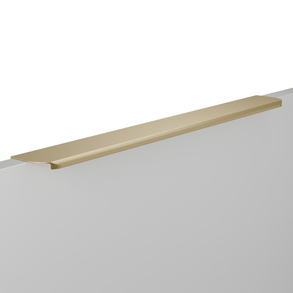 Poignée pour meubles en zamac Entraxe 160mm finition Laiton Galver - Jaune / doré, Zamak