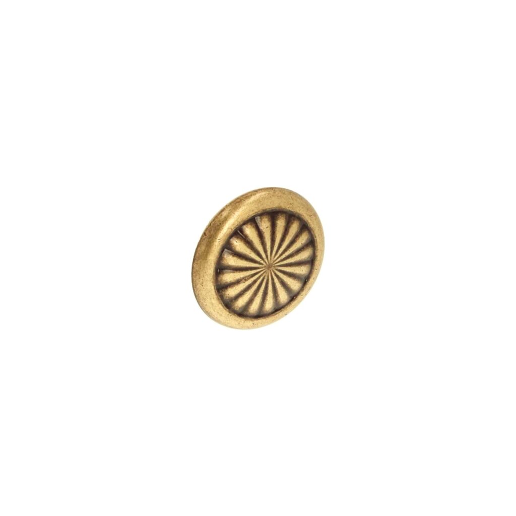 Bouton pour meubles en zamac Diamètre 35mm Florence antique - Marron, Zamak