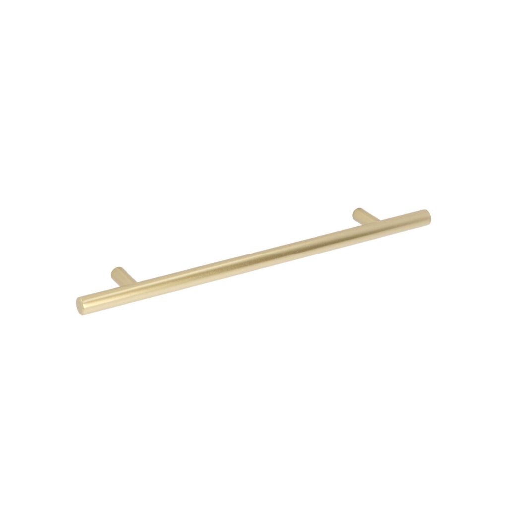 Poignée pour meubles en Acier inox Entraxe 192mm finition Galver laiton Lot de 25 - Jaune / doré, Acier inoxydable