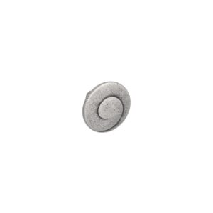 Bouton pour meubles en zamac Diamètre 30mm Vieil argent rayé – Gris / argent, Zamak