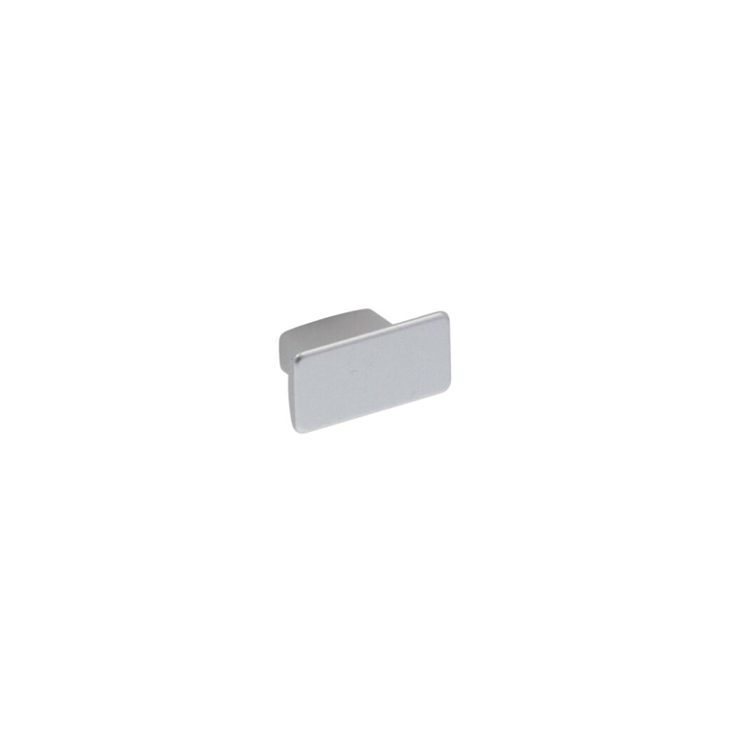 Bouton pour meubles en zamac Diamètre 30mm x 16 Aluminium mat verni Lot de 25 - Gris / argent, Zamak