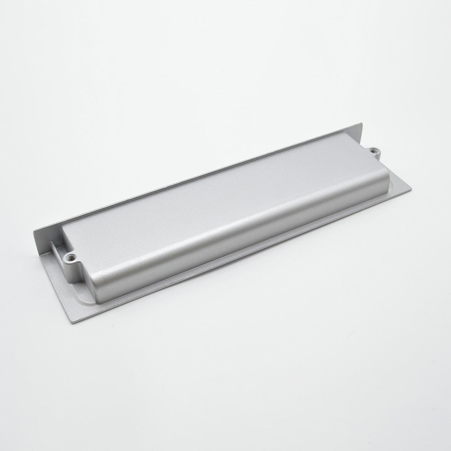 Poignée cuvette rectangulaire de meuble en zamac 180x45 mm ALUMINUM - Gris / argent, Zamak - imagine 3