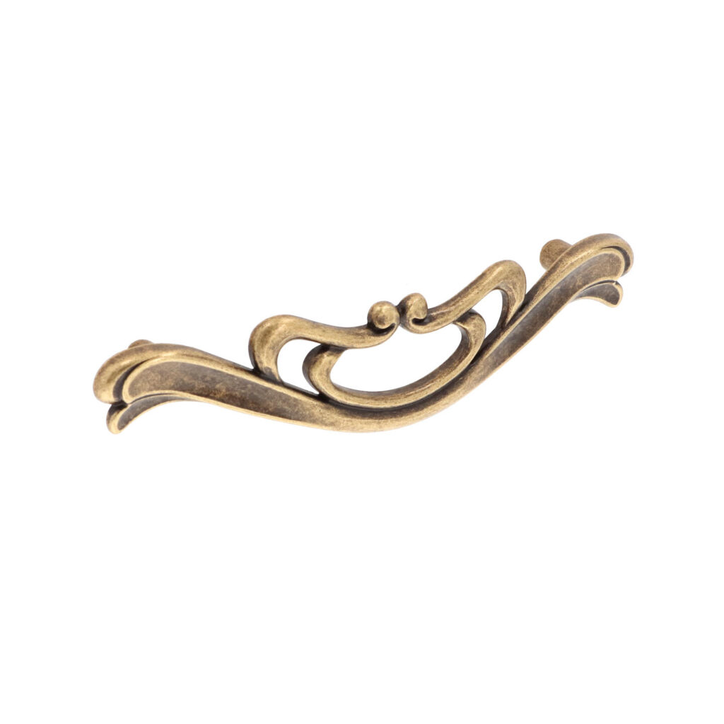 Poignée pour meubles en zamac Entraxe 128mm Florence antique Lot de 6 - Marron, Zamak