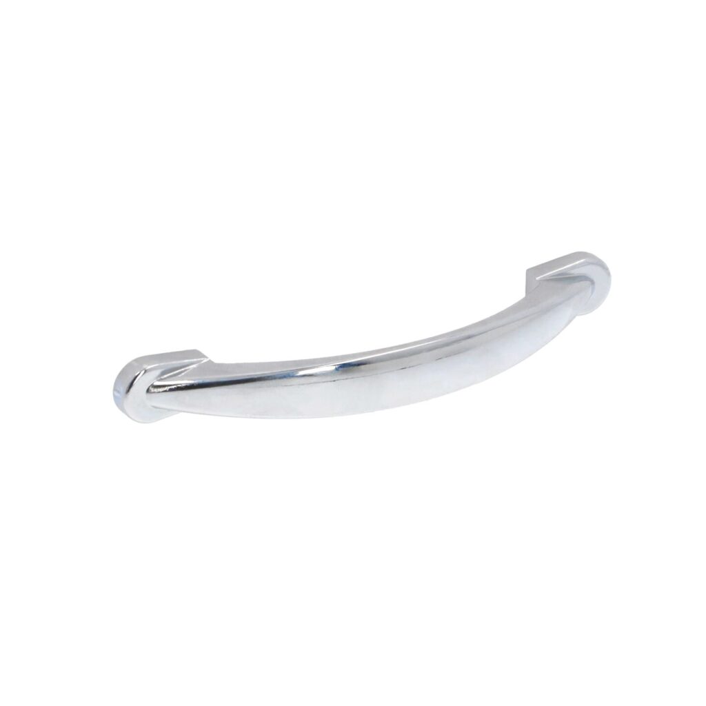 Poignée pour meubles en zamac Entraxe 96mm chrome poli - Gris / argent, Zamak