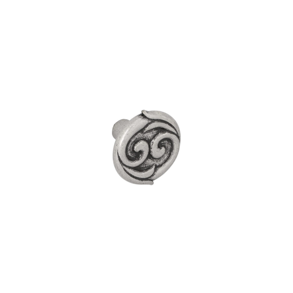 Bouton pour meubles en zamac Diamètre 31mm x 20 Florence antique Lot de 6 - Marron, Zamak