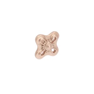 Bouton pour meubles en zamac Diamètre 34mm x 25 Or mat rose - Zamak