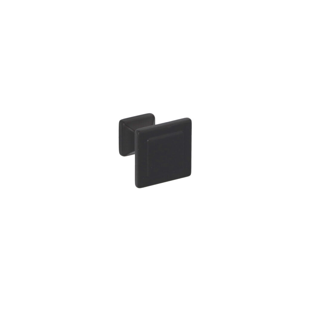 Bouton pour meubles en zamac Diamètre 24mm x 24 Vernis noir mat Lot de 25 - Zamak