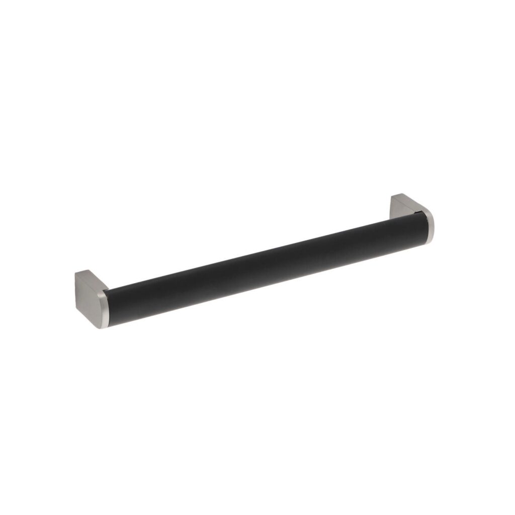 Poignée pour meubles en Acier inox et zamac Entraxe 192mm Nichel satiné - Gris / argent, Acier inoxydable
