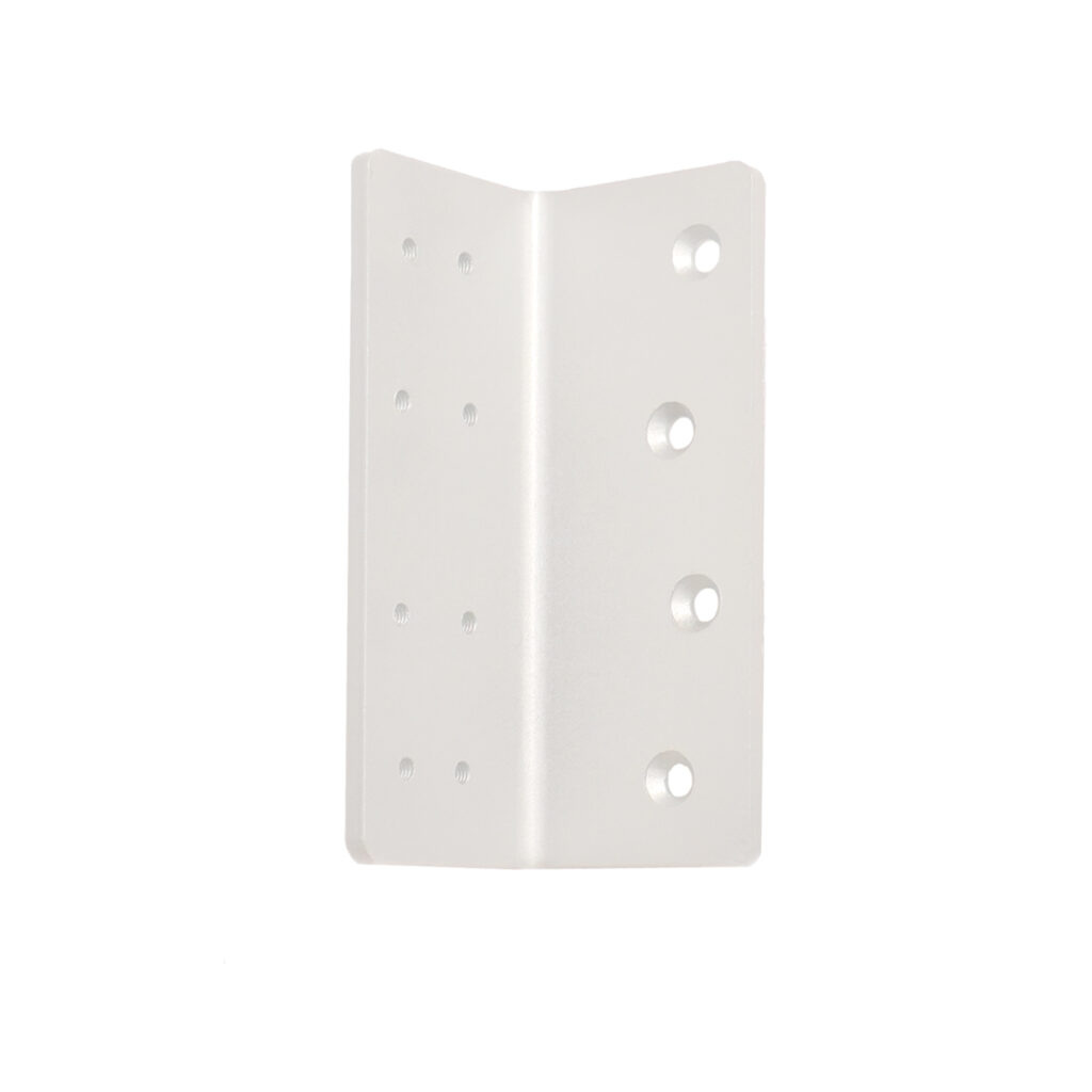 Cale support en acier pour crochet standard, pour porte coulissante, finition Blanc - Acier inoxydable