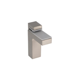Supports étagères en zamac Diamètre 78mm x 84 mm Nichel satiné - Gris / argent, Zamak