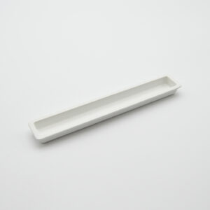 Poignée cuvette rectangulaire de meuble en zamac 240X25 mm BLANC MAT RAL 9003 Lot de 25 – Zamak