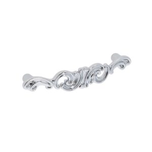 Poignée pour meubles en zamac Entraxe 96mm chrome poli Lot de 6 – Gris / argent, Zamak