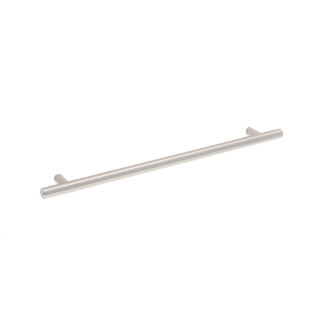 Poignée pour meubles en Acier Entraxe 256mm finition Nichel satiné - Gris / argent, Acier inoxydable