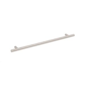 Poignée pour meubles en Acier Entraxe 256mm finition Nichel satiné – Gris / argent, Acier inoxydable