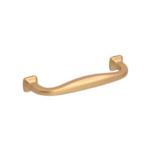 Poignée pour meubles en zamac Entraxe 96mm Alucover laiton Lot de 25 – Jaune / doré, Zamak