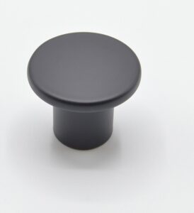 Bouton de meuble en zamac D 33 mm NOIR MAT – Zamak