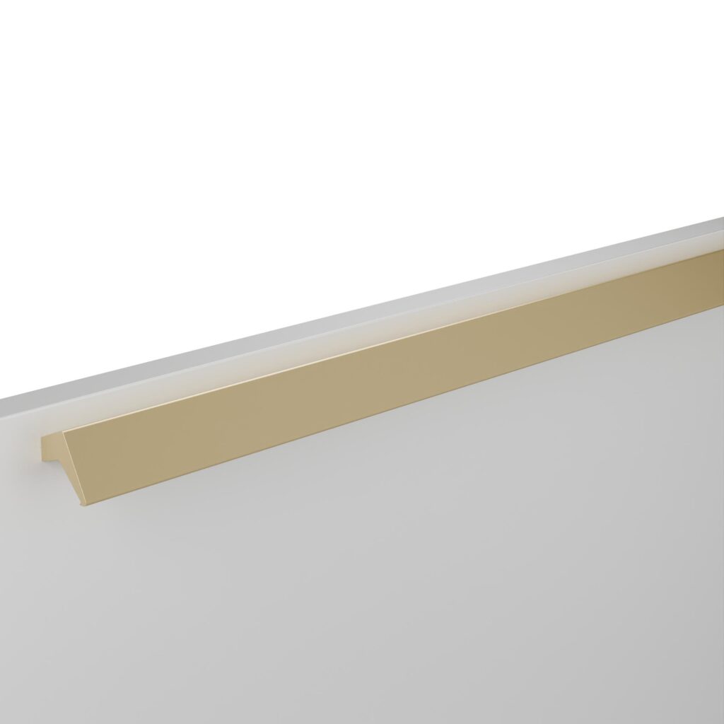 Poignée pour meubles en zamac Entraxe 320mm finition Laiton Galver - Jaune / doré, Zamak