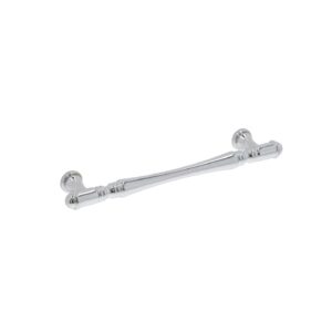 Poignée pour meubles en zamac Entraxe 128mm chrome poli Lot de 6 – Gris / argent, Zamak