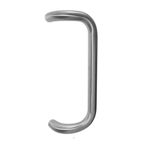 Poignée de tirage Diamètre 32 mm – Entraxe=350 mm – INOX 304 Brossé grain 240 – Gris / argent, Acier inoxydable