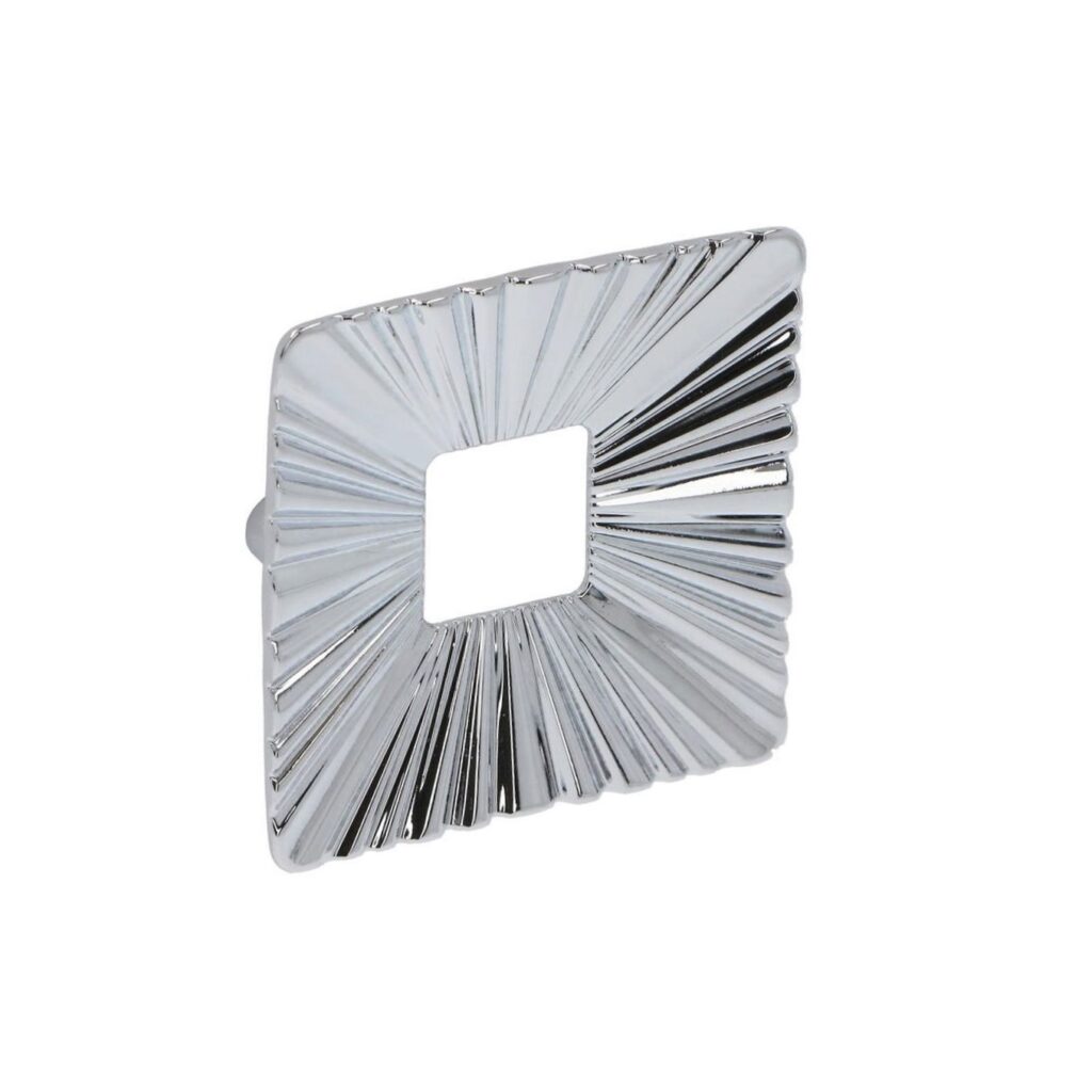 Poignée pour meubles en zamac Entraxe 48mm chrome poli - Gris / argent, Zamak
