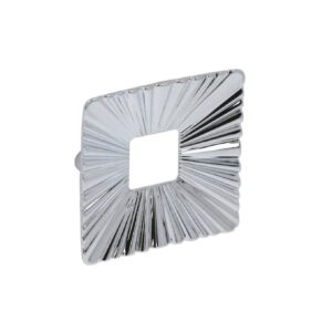 Poignée pour meubles en zamac Entraxe 48mm chrome poli – Gris / argent, Zamak